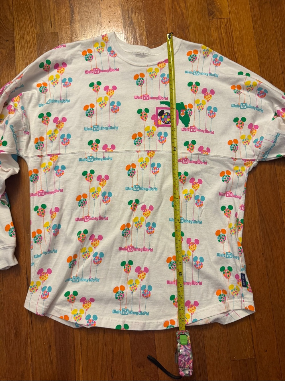Walt Disney World White Multicolor Mickey Balloon Spirit Jersey - Picture 9 of 10